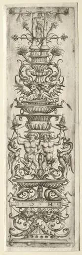 Ornament Fillet with Candelabre-Ornament
