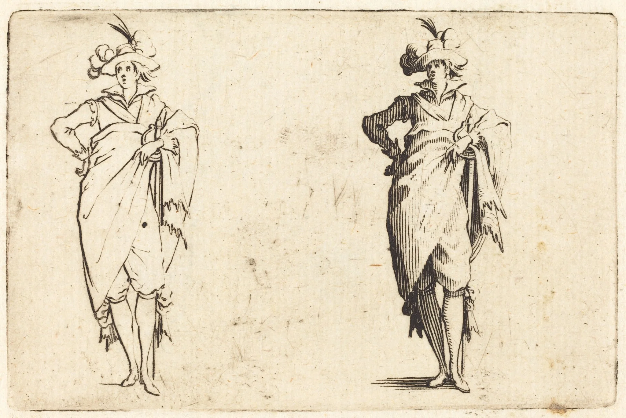Gentleman Viewed from the Front with Hand on Hip