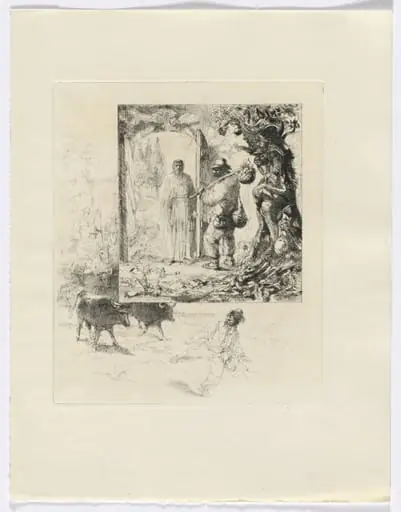Frédéric Mistral: Mémoires et Recits by Frédéric Mistral: vagabond and monk/ landscape with cows (insert after 160)