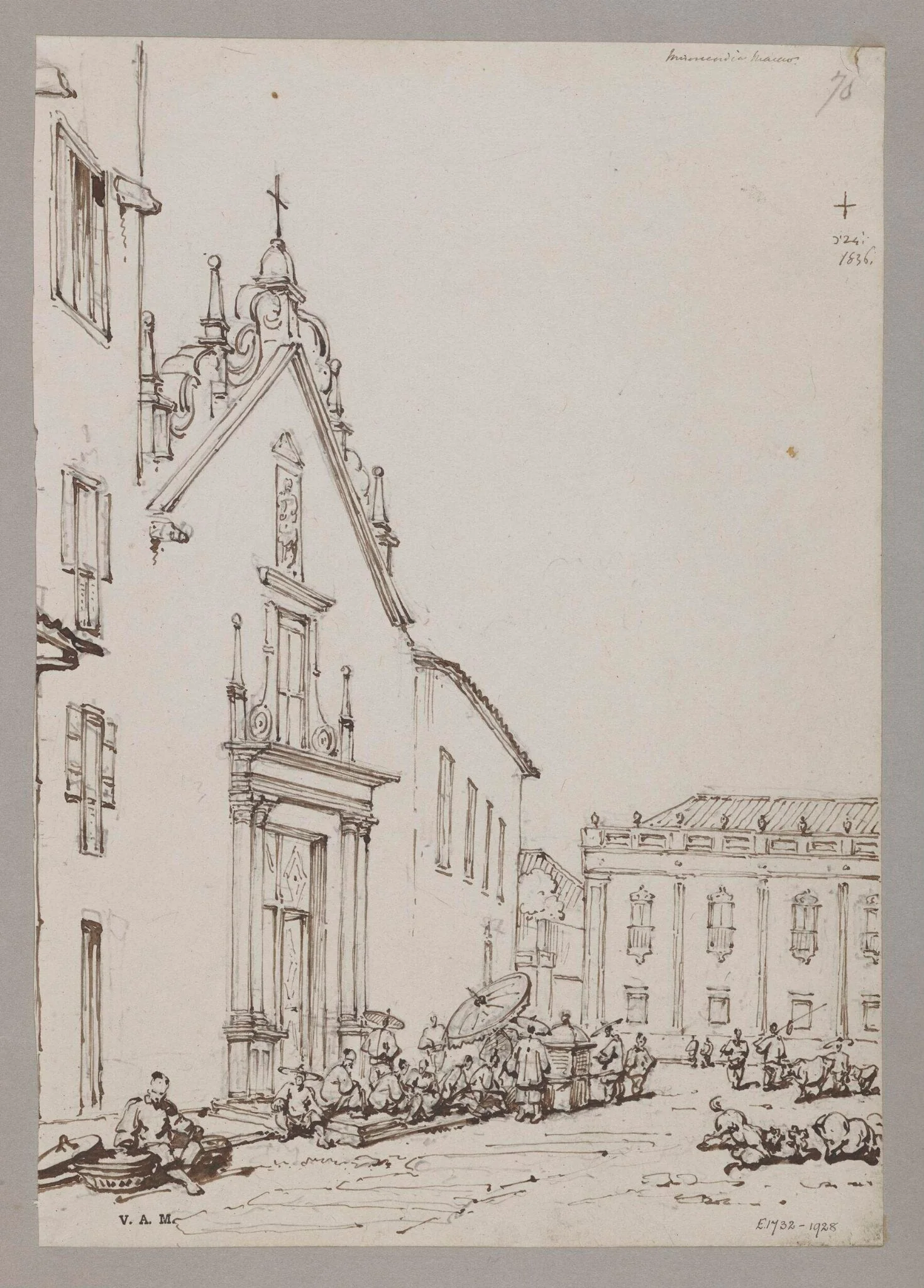 The Misericordia Church and part of the Senate House, Macao