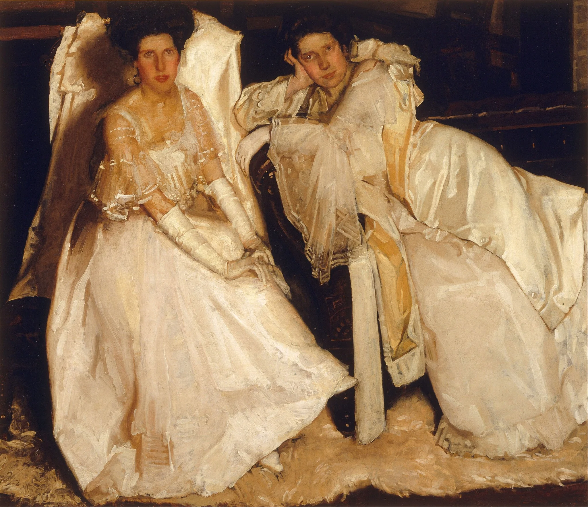 The sisters, by Hugh Ramsay, oil, 1904