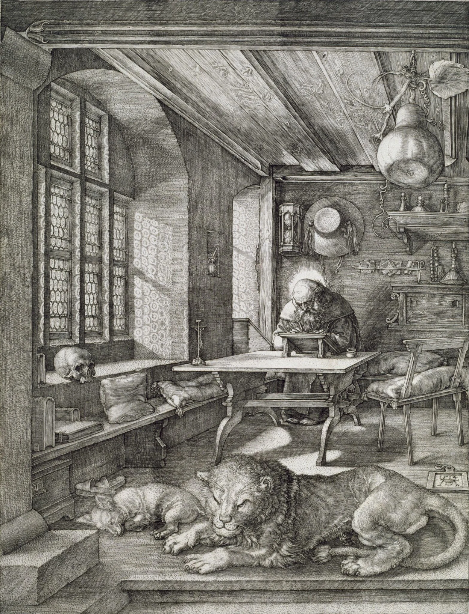St Jerome in his Study, by Albrecht Dürer, 1514