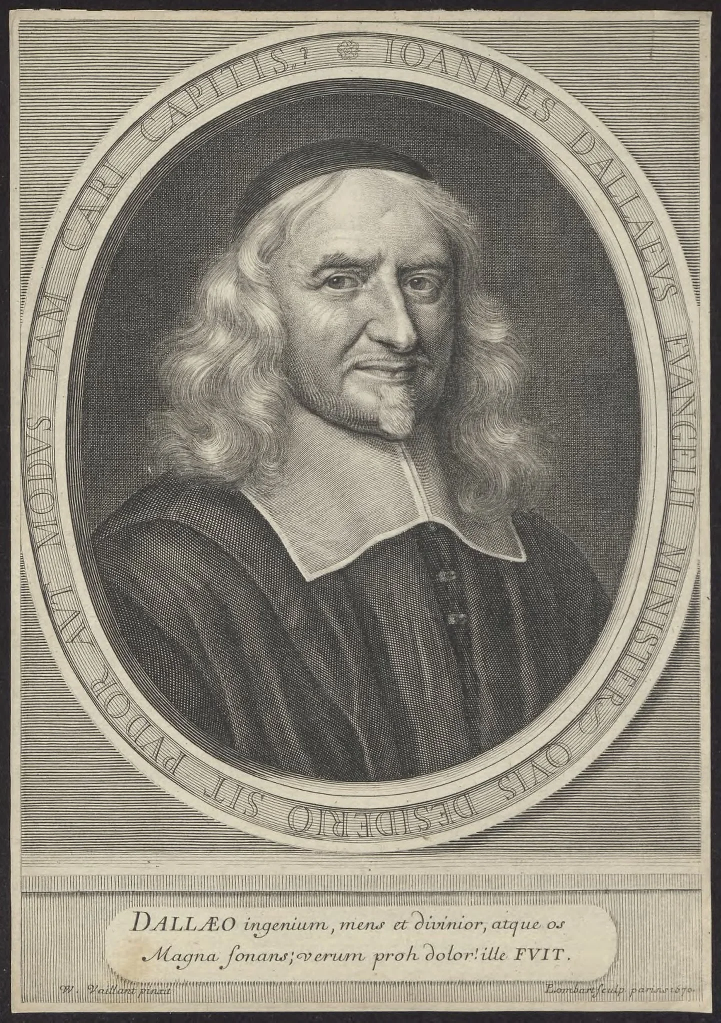Portrait of Johannes Dallaeus/ Jean Daillé