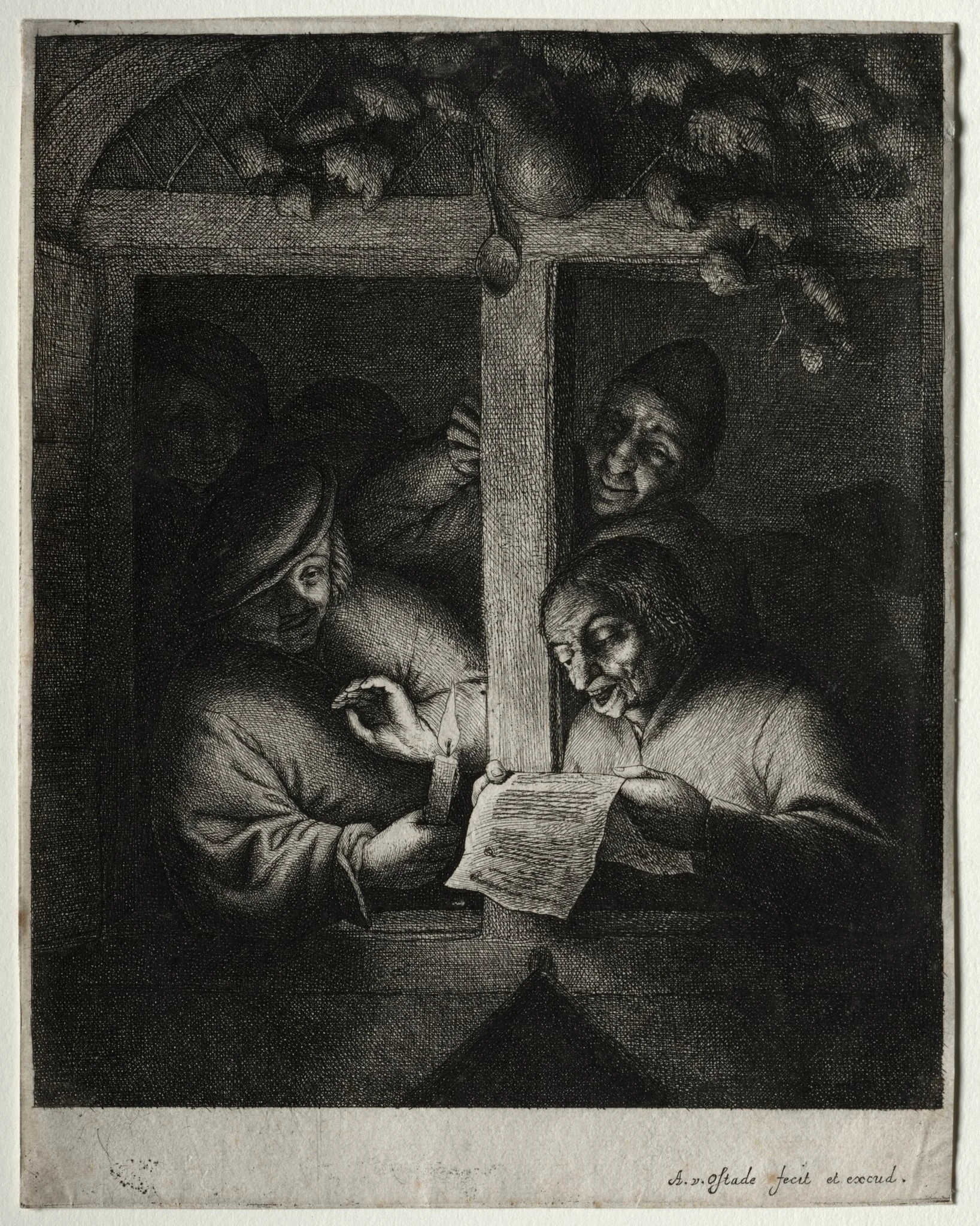 The Carol Singers, by Adriaen van Ostade, 1668