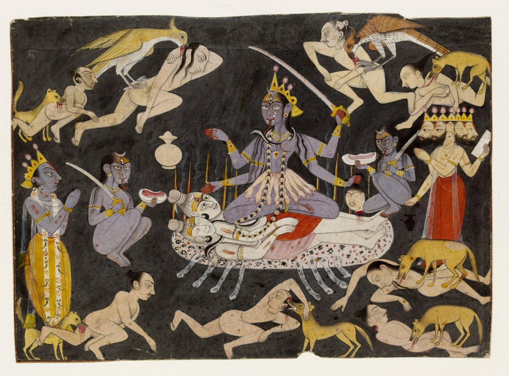 Kali, by Unknown, paint, 1710