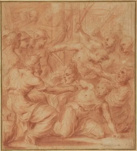 David Offering the Head of Goliath to King Saul