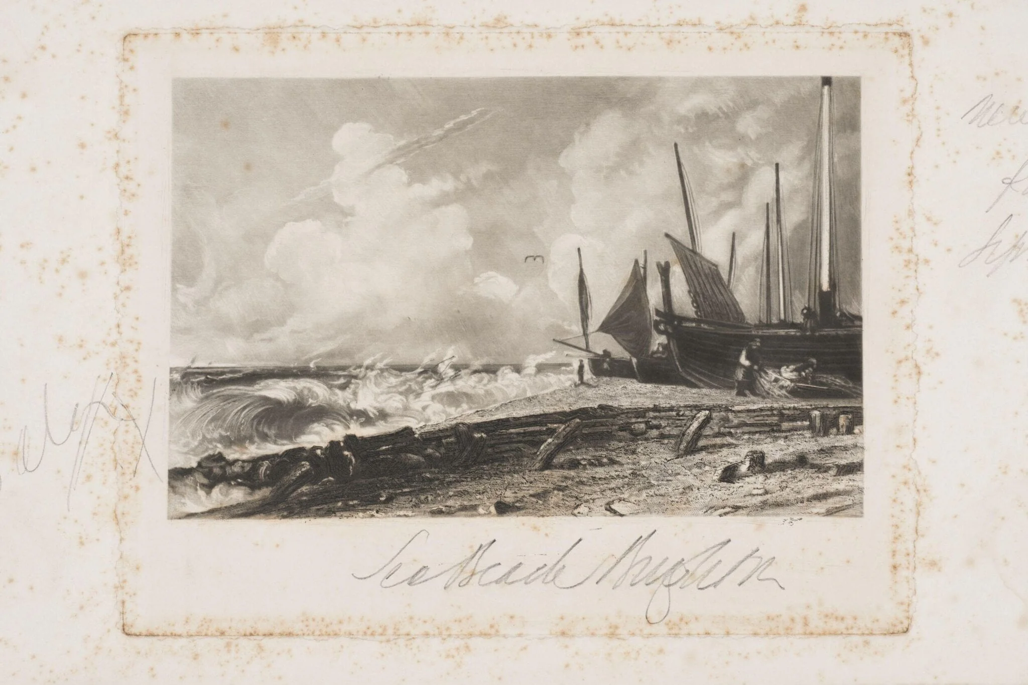 Seabeach, Brighton, by John Constable, 1850