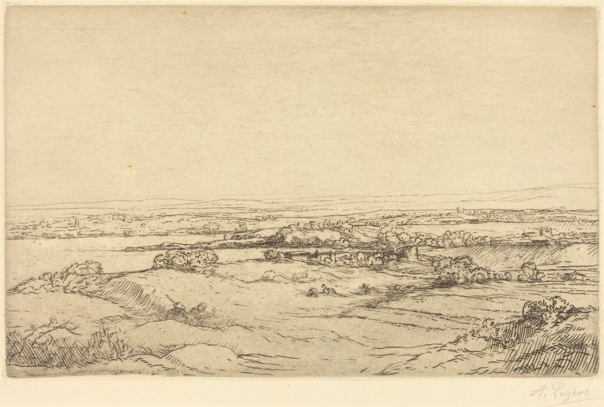 Plain near a Lake (La plaine pres du lac)