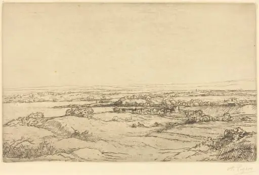 Plain near a Lake (La plaine pres du lac)
