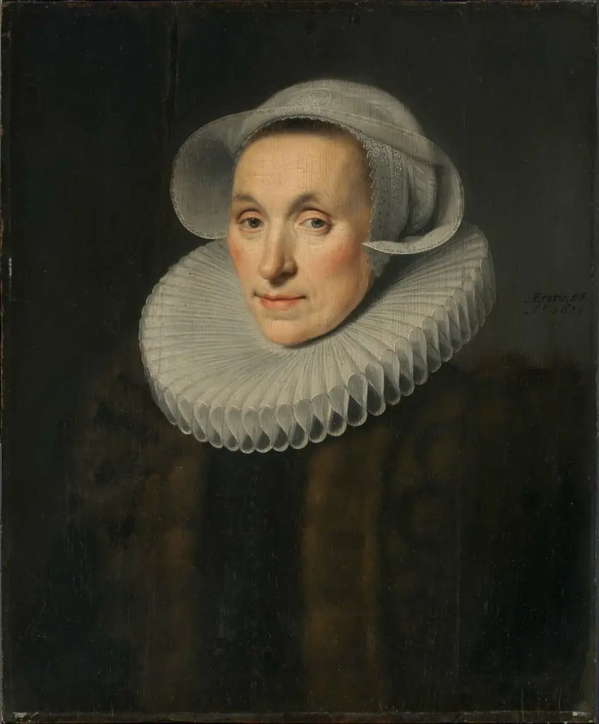 Sara van Bosschaert (version of 1/2-length portrait in the Prinsenhof, Delft)