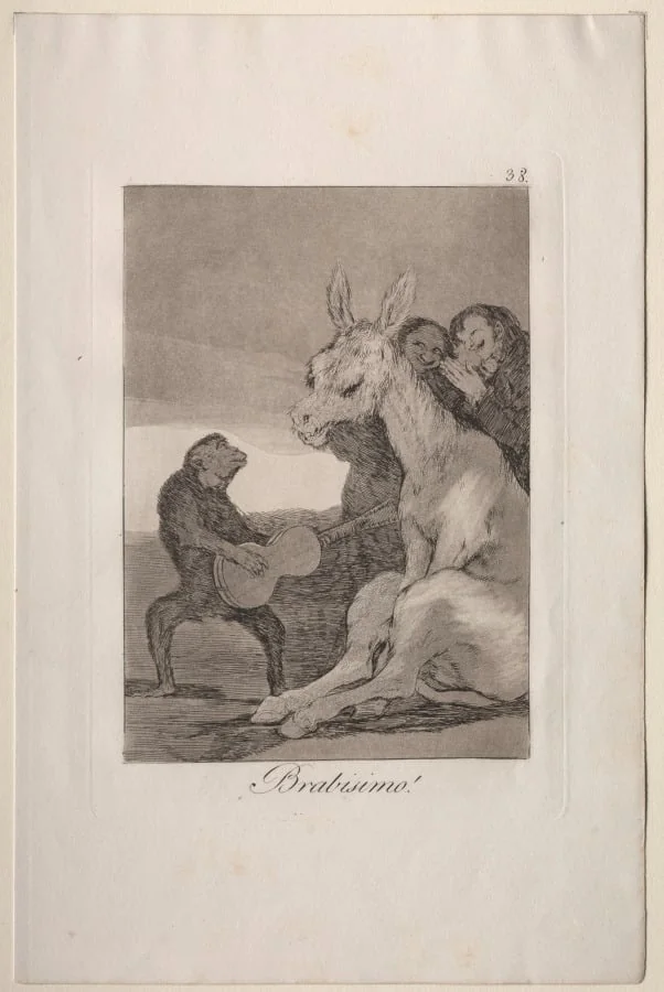 Bravo!, Plate 38, by Francisco Goya, 1799