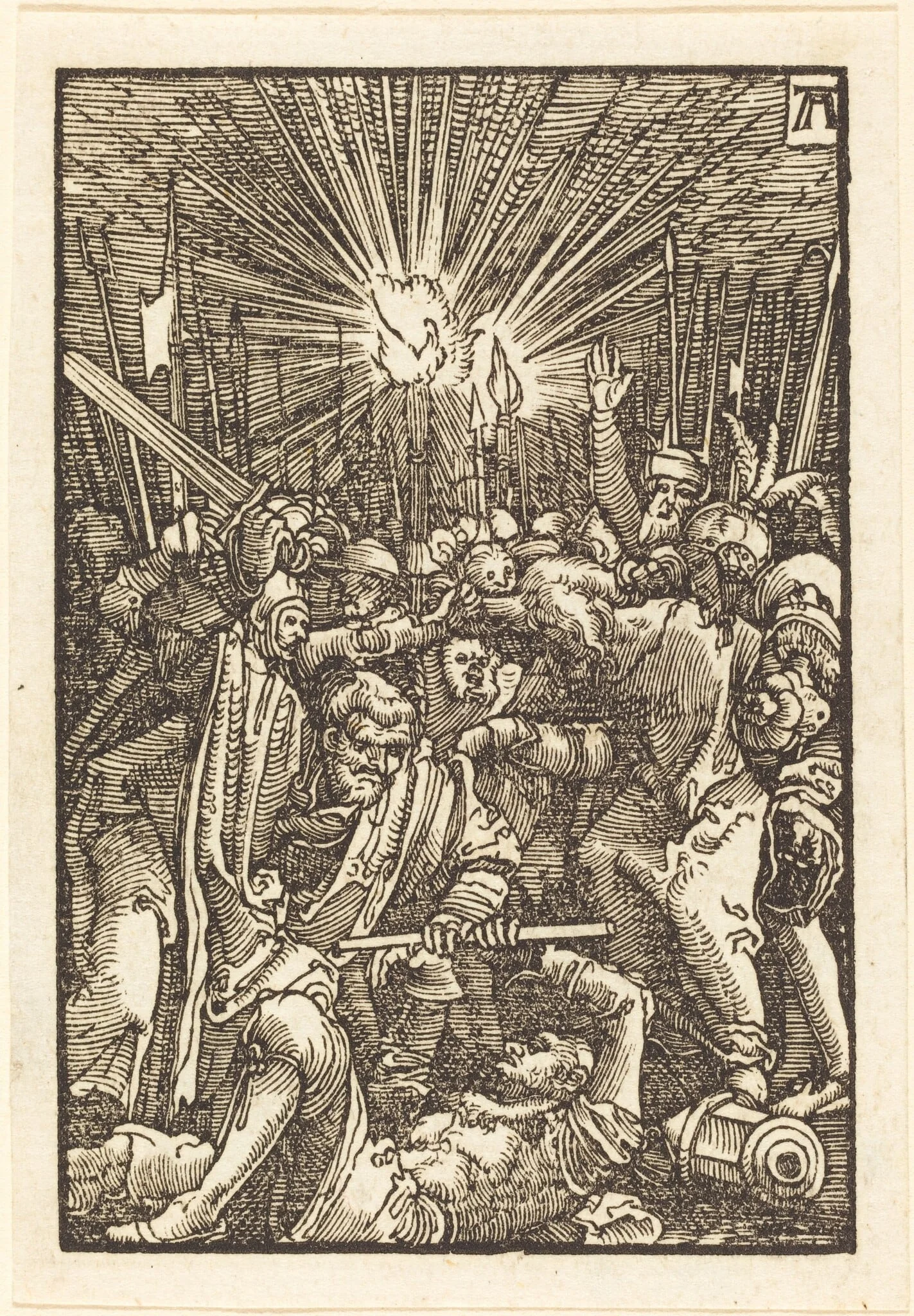 The Arrest of Christ, by Albrecht Altdorfer, ink, 1513