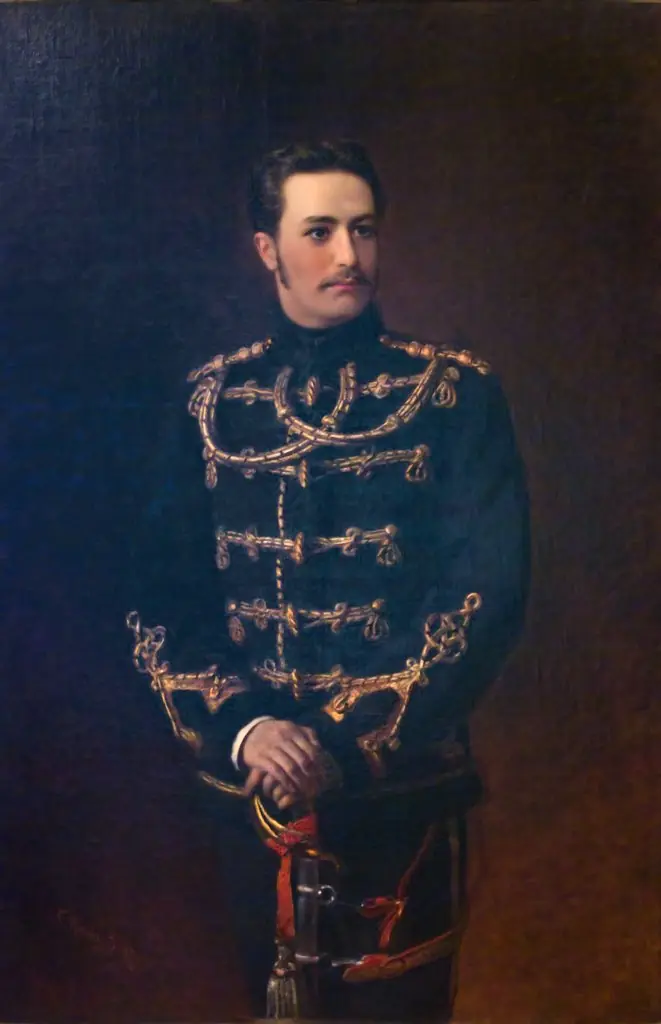 Portrait of Count Vladimir Bobrinsky, Lieutenant of the Life-Guards Hussar Regiment
