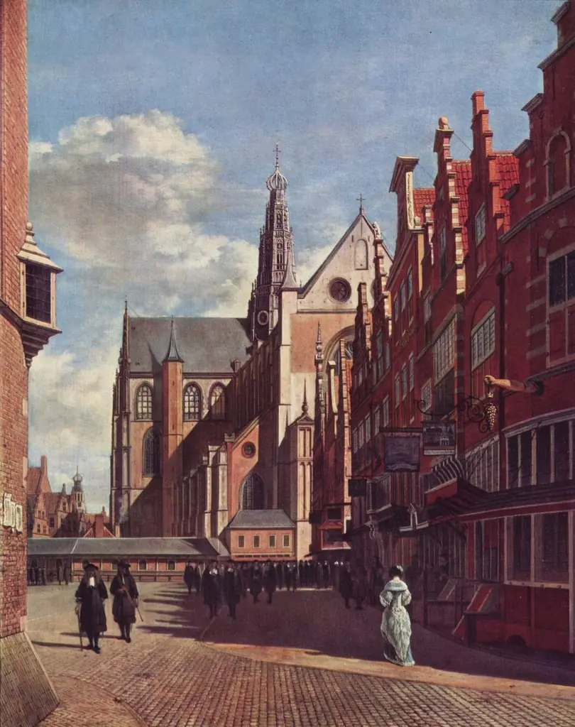 The Grote Kerk at Haarlem, Seen from the City Hall