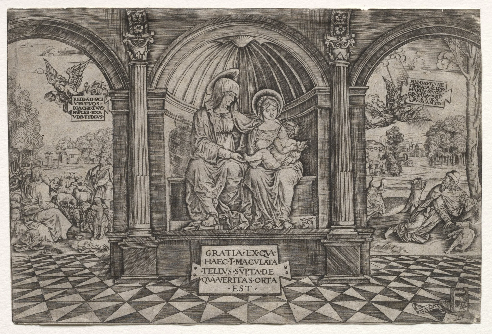 The Virgin and St. Anne, by Master Na Dat with the Mousetrap, 1512