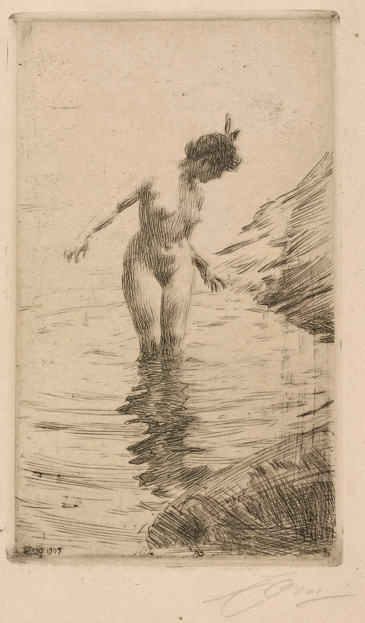 Circles of Water II, by Anders Zorn, 1907