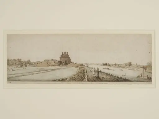 Peterborough House and the Strand as they appeared from Millbank