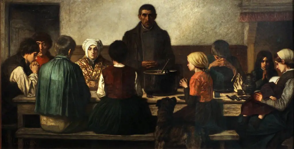 The blessing before supper