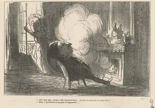 Ah! ... Comme cette cheminé fume ...