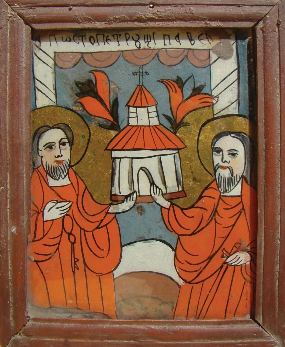Apostolii Petru și Pavel, by Unknown, unspecified, 1850