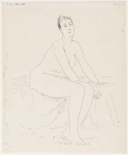 Study of a Seated Female Nude