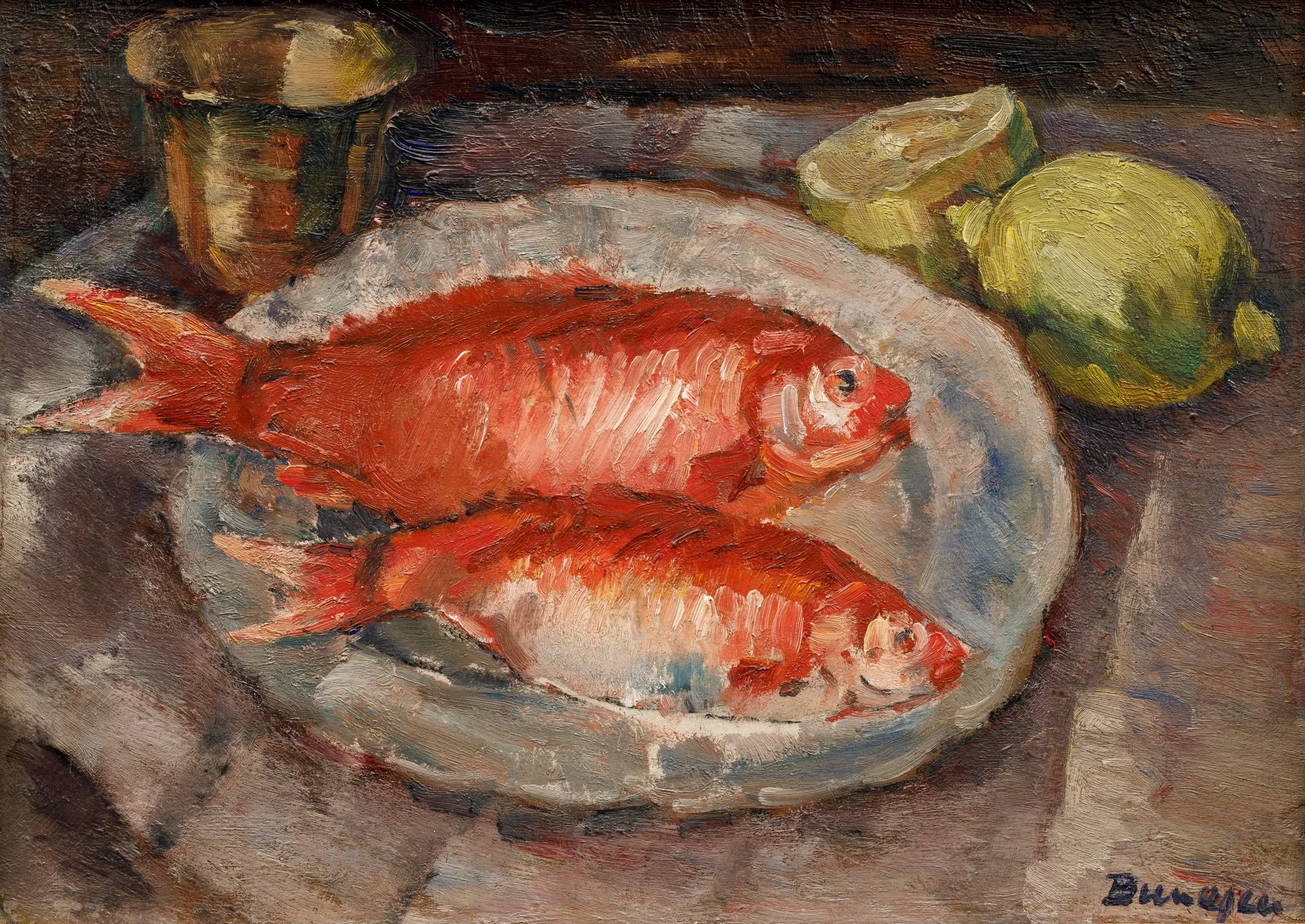 Peștii roșii, by Marius Bunescu, 1926