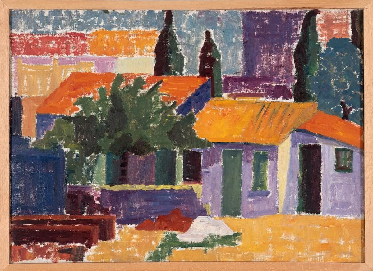 Landscape: Galatsi, by Asimako Florence, unspecified, 1957