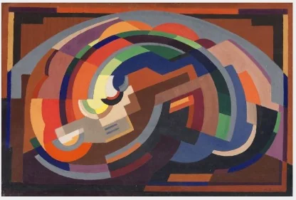 A Composition, by Mainie Harriet Jellett, oil, 1930