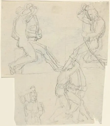 Sheet of Studies [recto and verso]