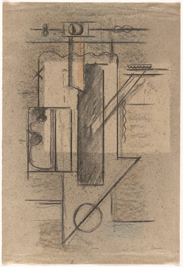 Untitled, by Willi Baumeister, watercolor, 1924
