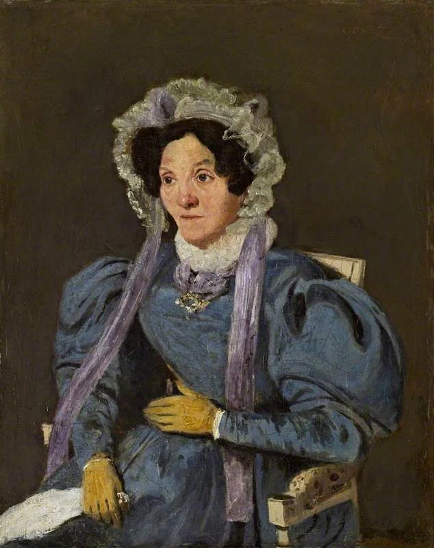 The Artist's Mother (Marie Françoise Oberson, 1769 - 1851), by Jean Baptiste Camille Corot, oil, 1842