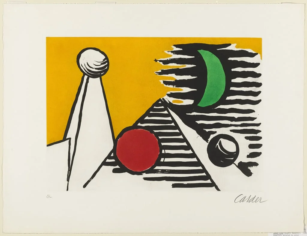 Untitled, by Alexander Calder, ink, 1961