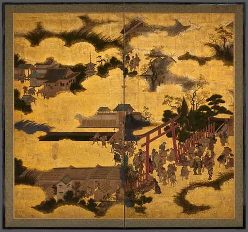 祇園大鳥居屏風|The Torii Gate of Gion Shrine