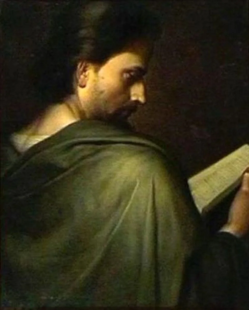 Profil de bătrân cu carte, by Constantin Daniel Stahi, unspecified, 1871