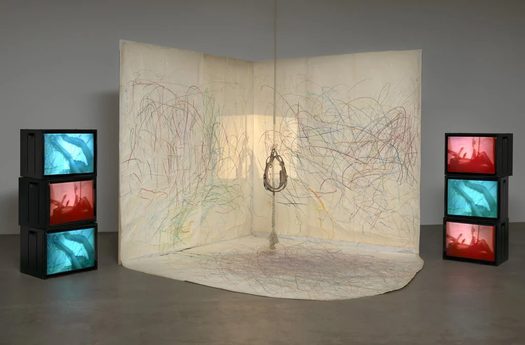 Untitled, by Carolee Schneemann, crayon, 1974