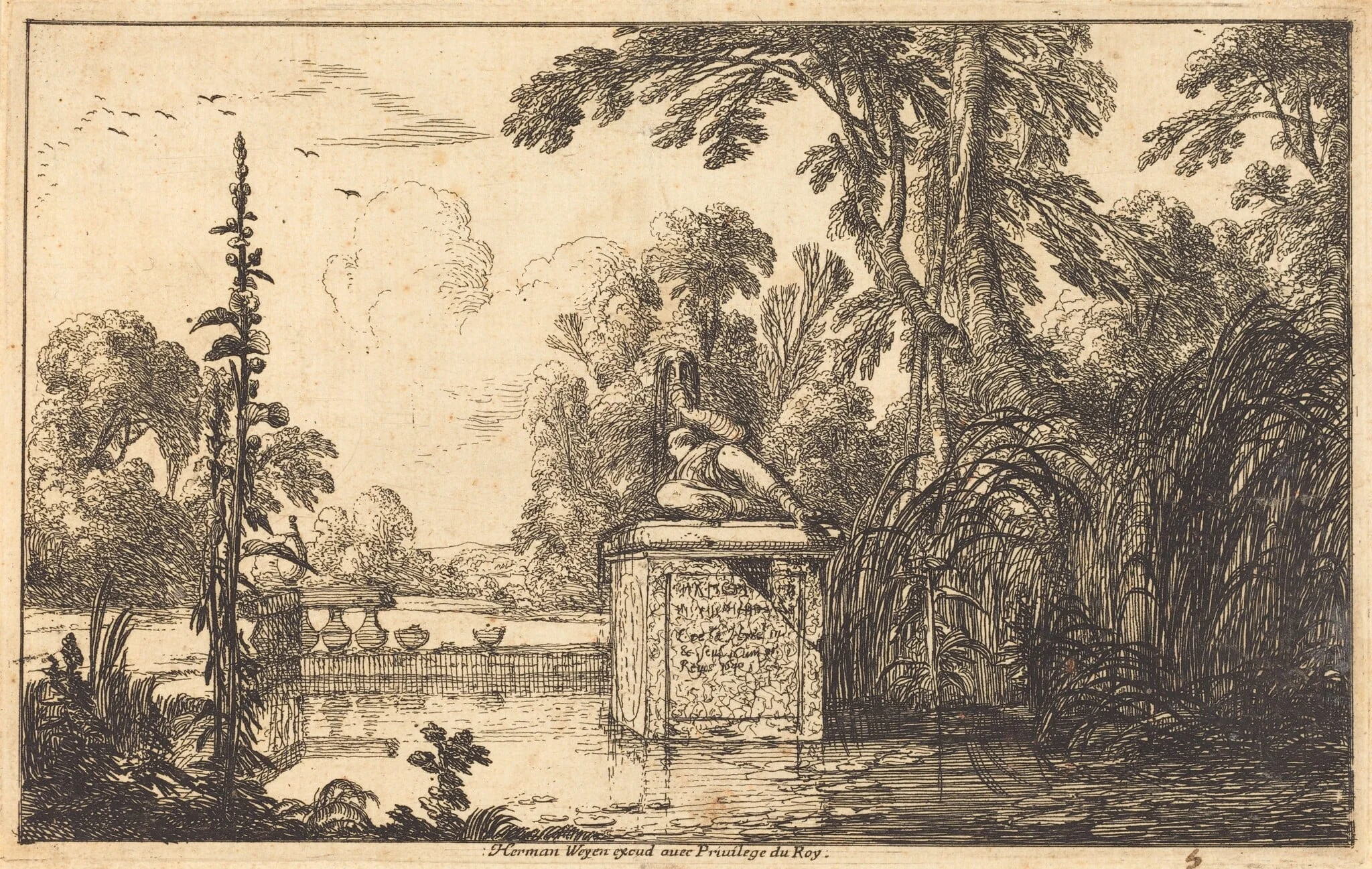 Pool in a Formal Garden