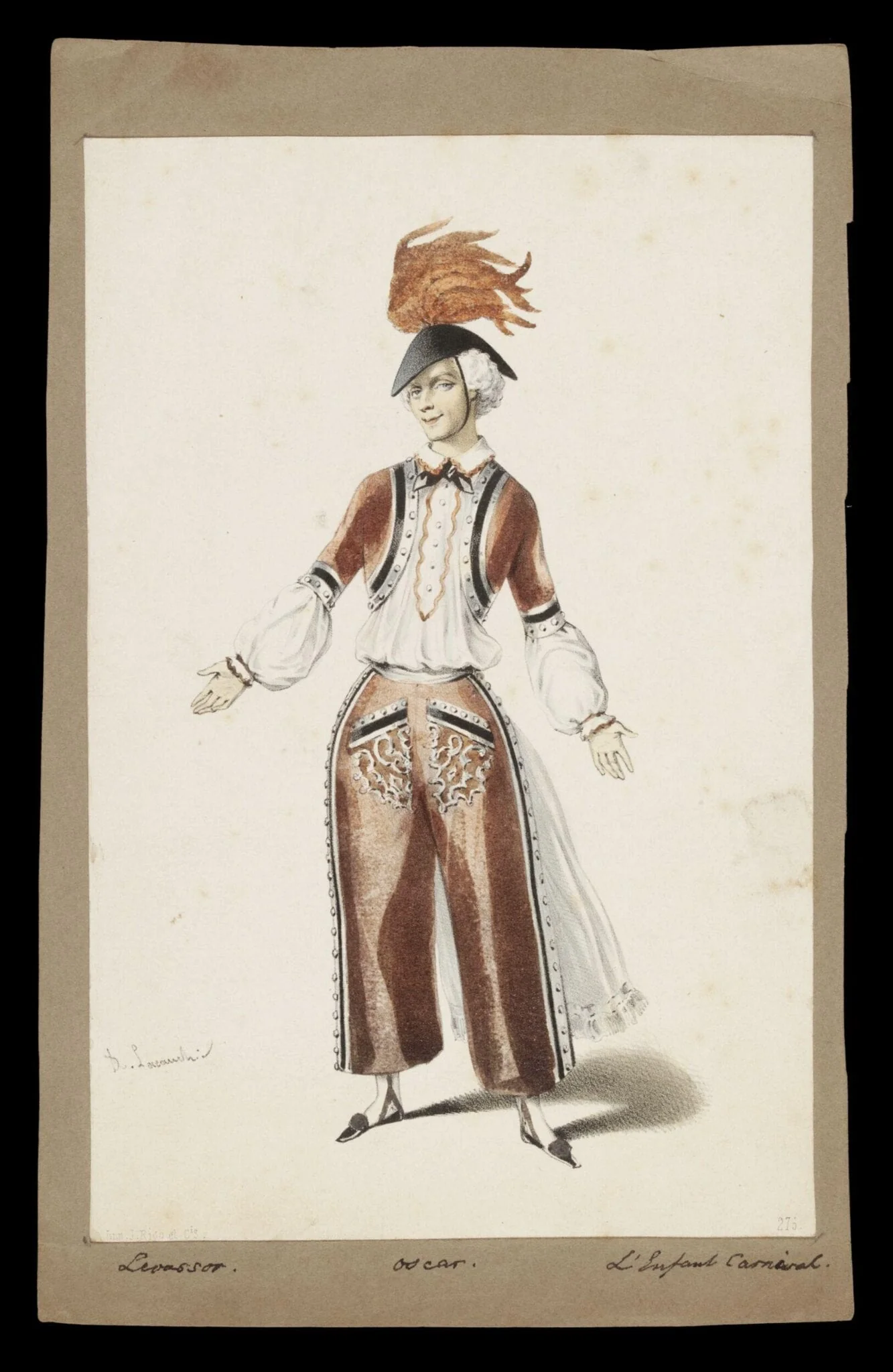 H Beard Print Collection, by Alexandre Lacauchie, 1750