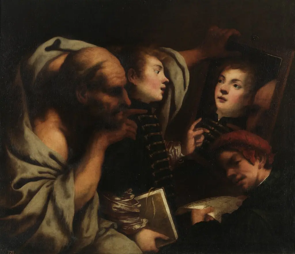 Socrates and two students