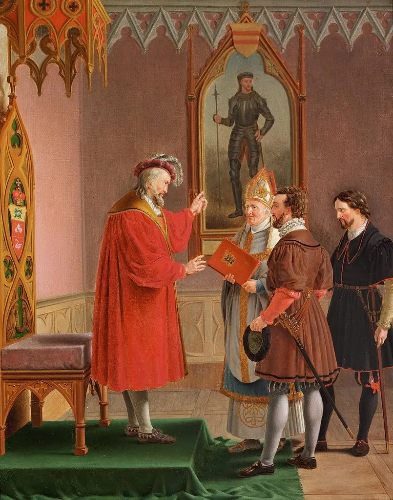 Duke Adolf refuses the offer of the Crown of Denmark