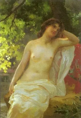 Seated Female Nude (Effluves d'Été)