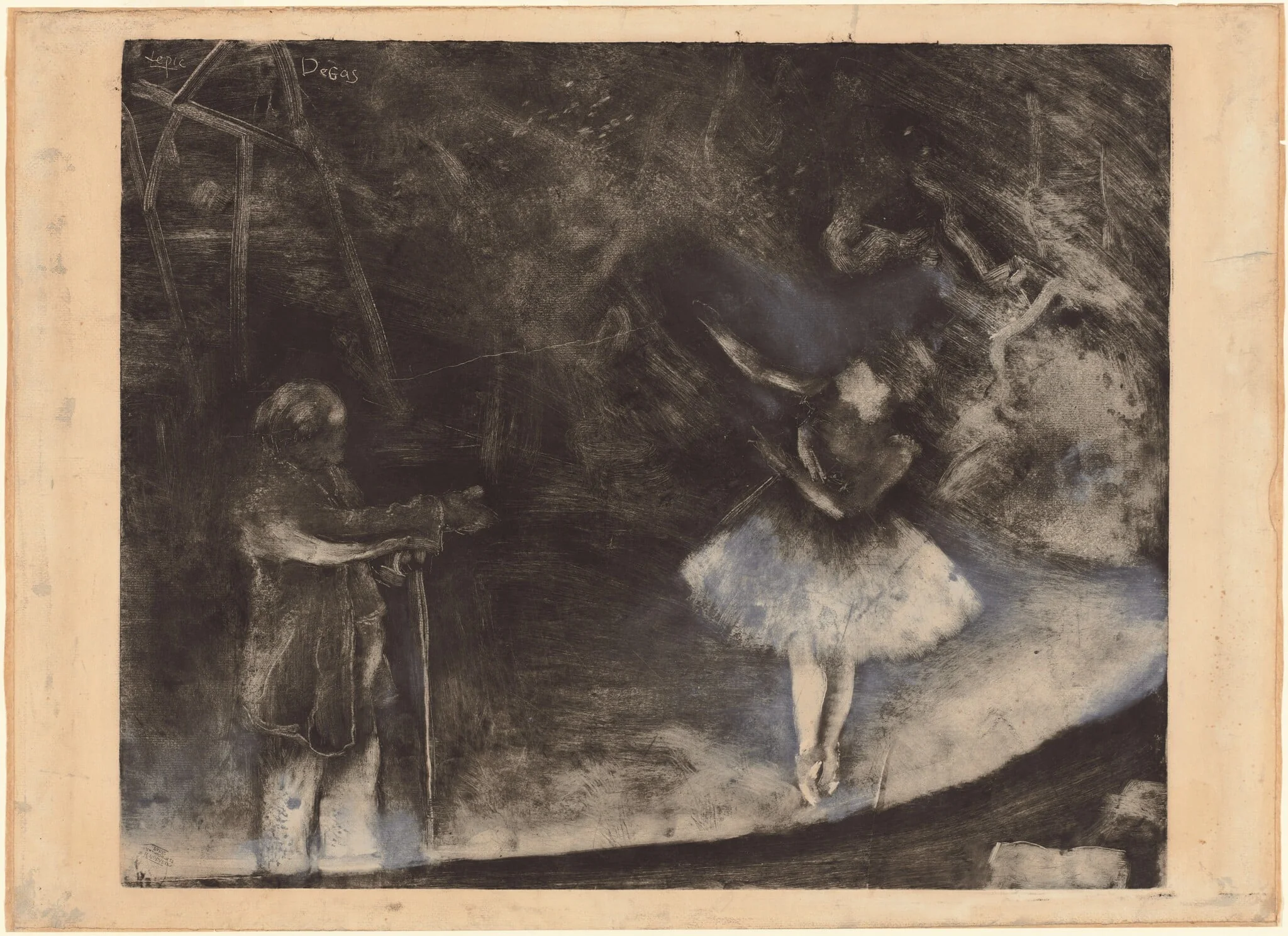 The Ballet Master, by Edgar Degas, chalk, 1876