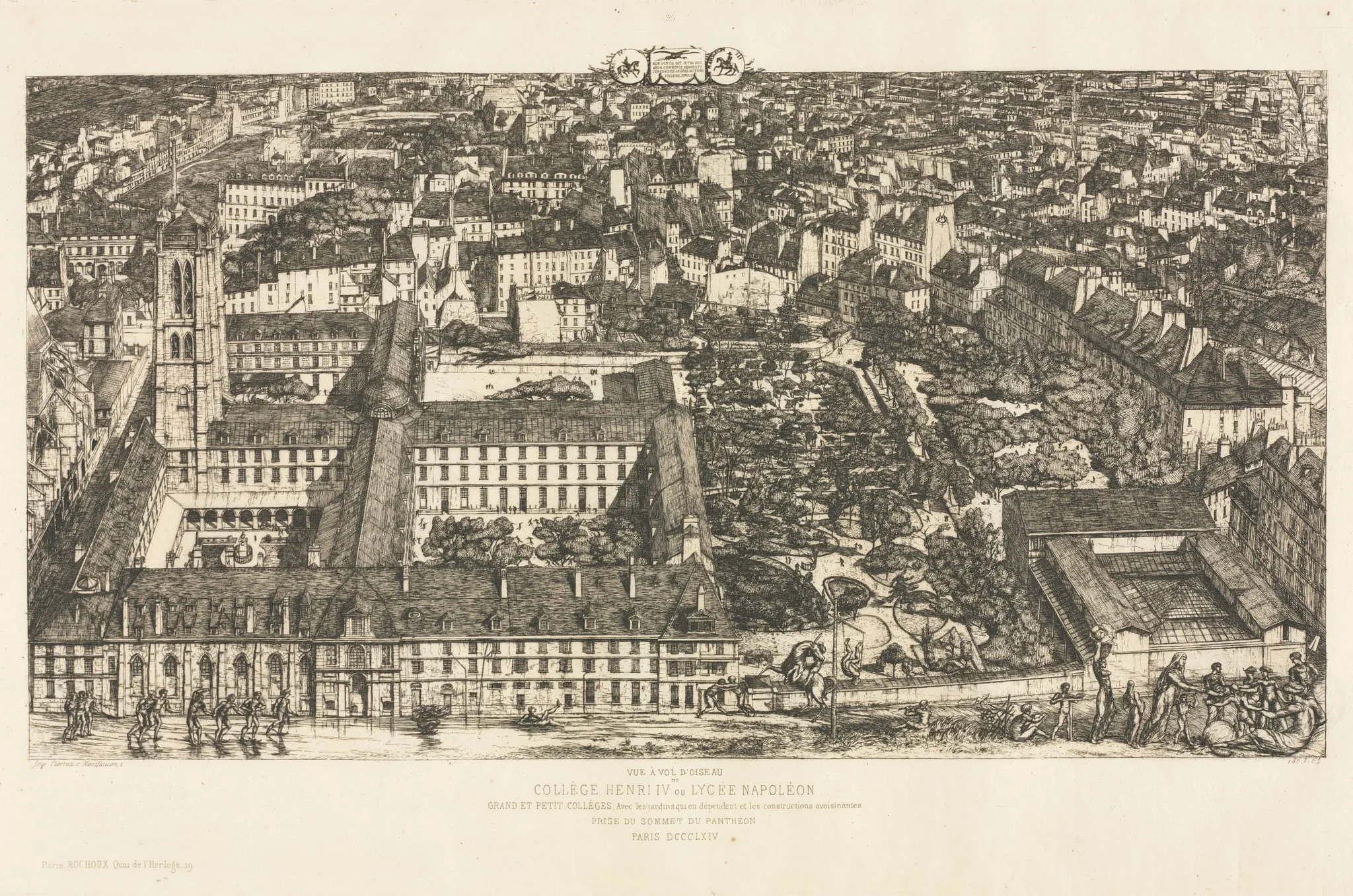College Henri IV, by Charles Meryon, 1864