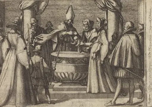 Baptism of the Prince of Spain [verso]