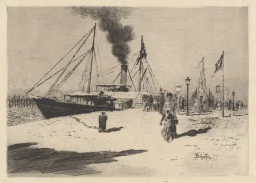 Embarcadere à Trouville (Wharf at Trouville)