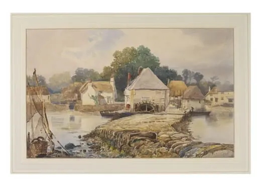 Watermill and Cottages, Stoke Gabriel, Devonshire