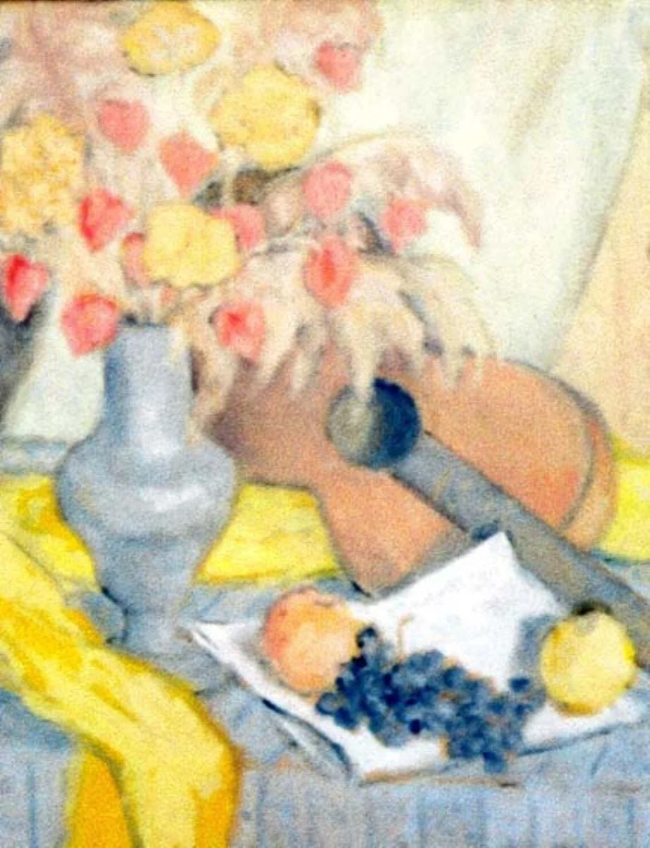 Natură moartă cu chitară, by Theodor Pallady, unspecified, 1921