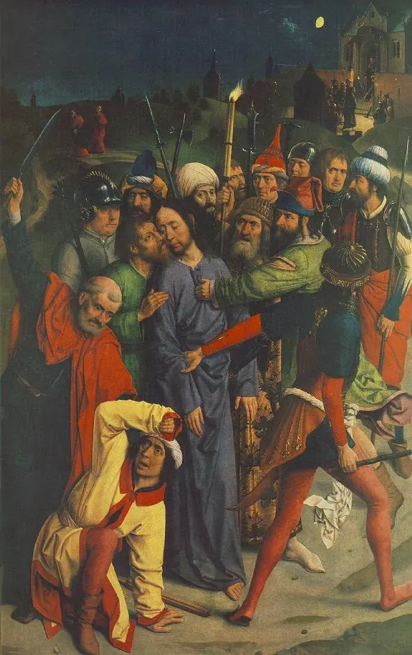 The Arrest of Christ with kiss of Judas and ear of Malchus