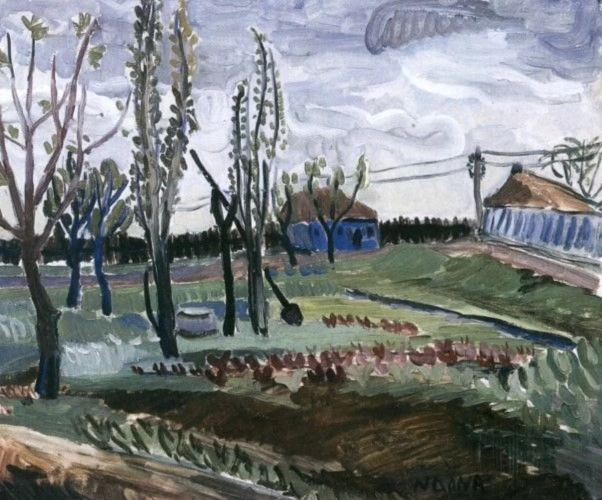 Peisaj cu grădină, by Dona Niculina Delavrancea, unspecified