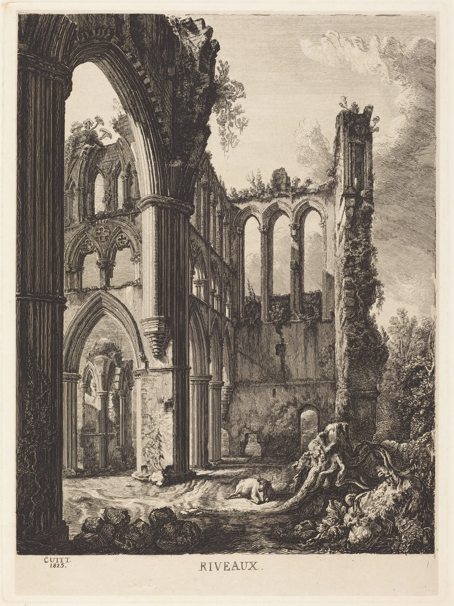 Riveaux, by George Cuitt the Younger, ink, 1825