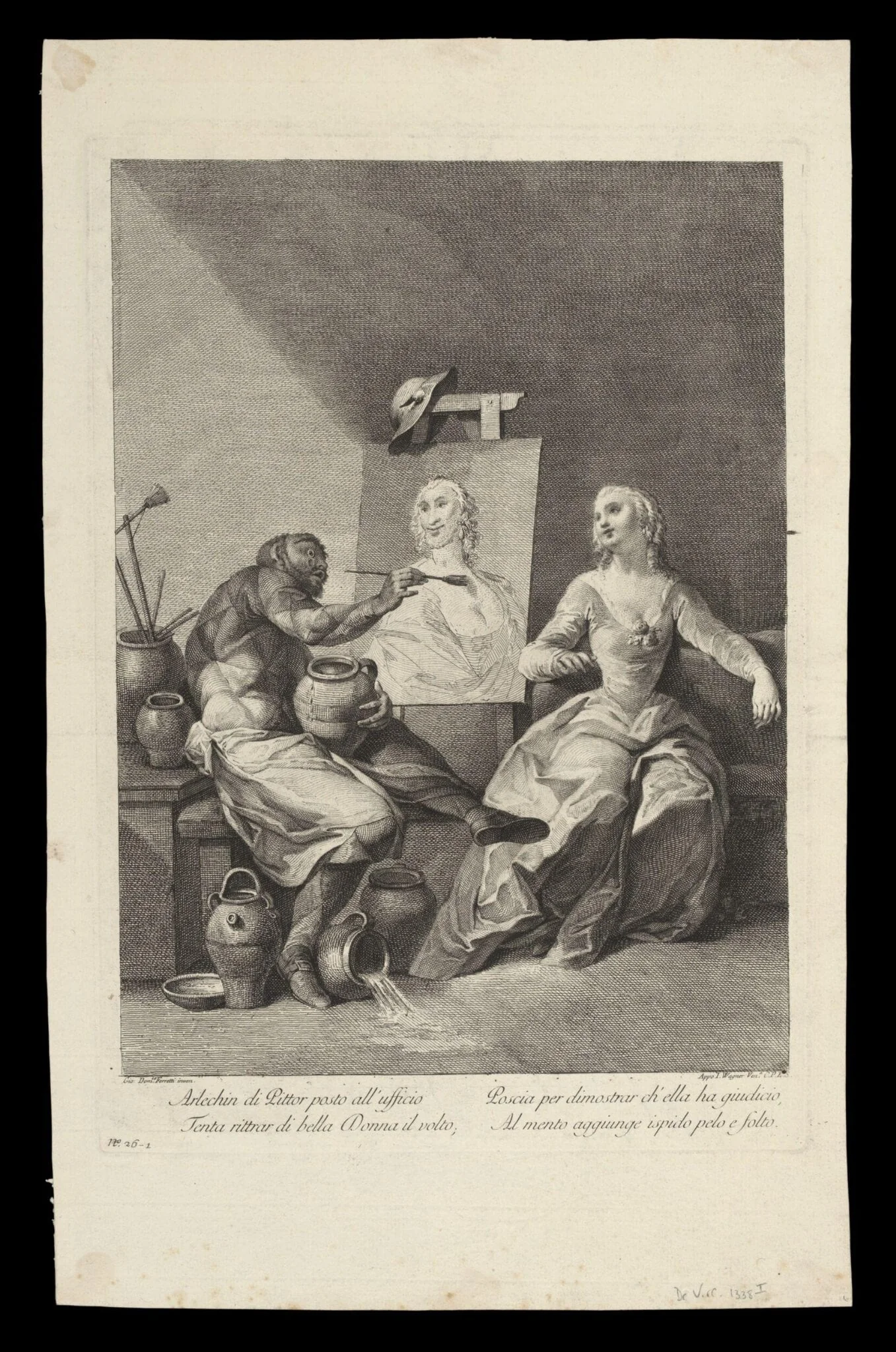 H Beard Print Collection, by Giovanni Domenico Ferretti, 1760